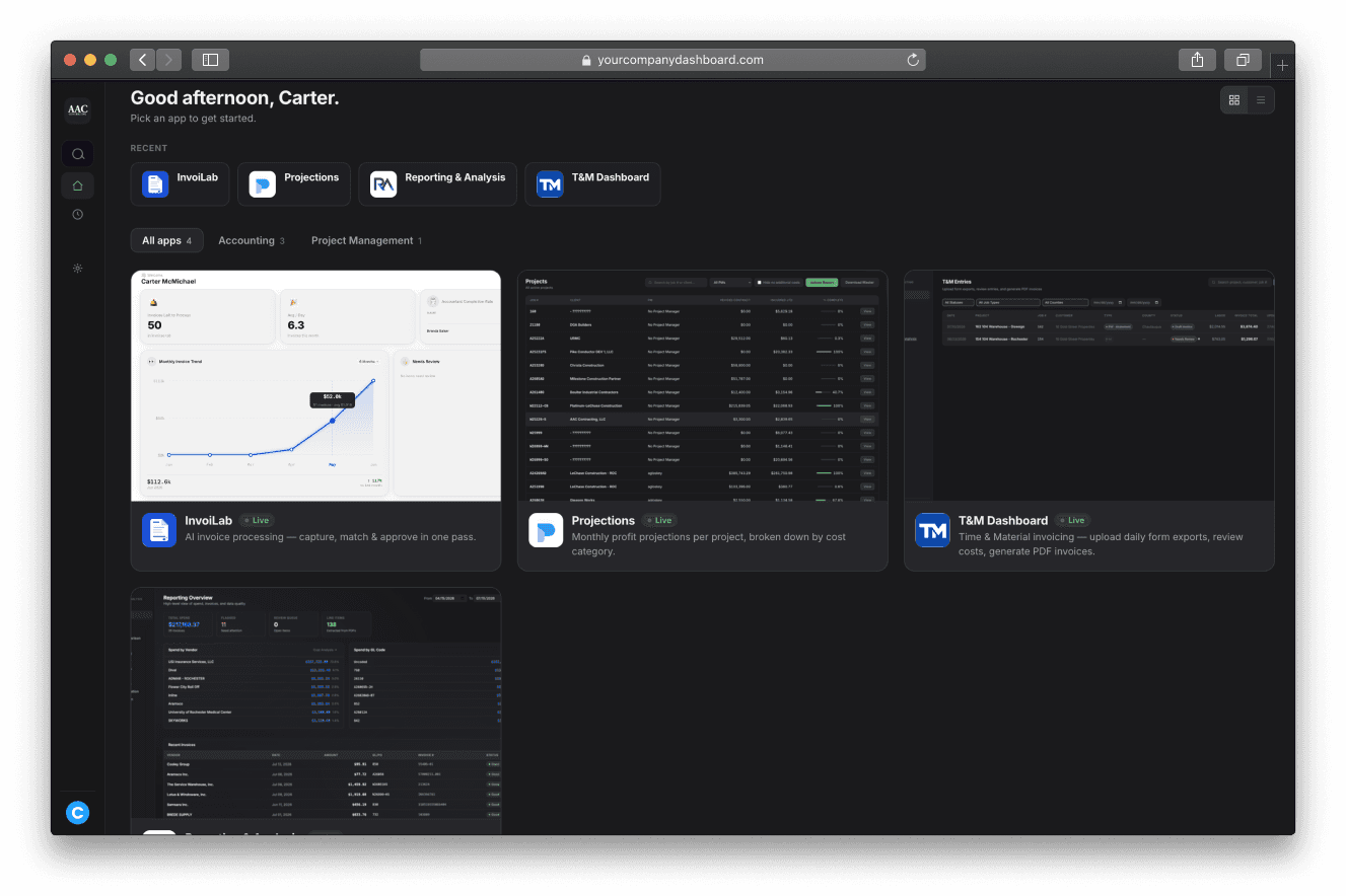 Bootstrap Solutions dashboard shown in a browser window